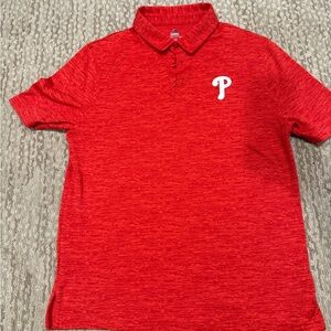 Majestic Red Polo Shirt Vibrant Performance Wear (241)